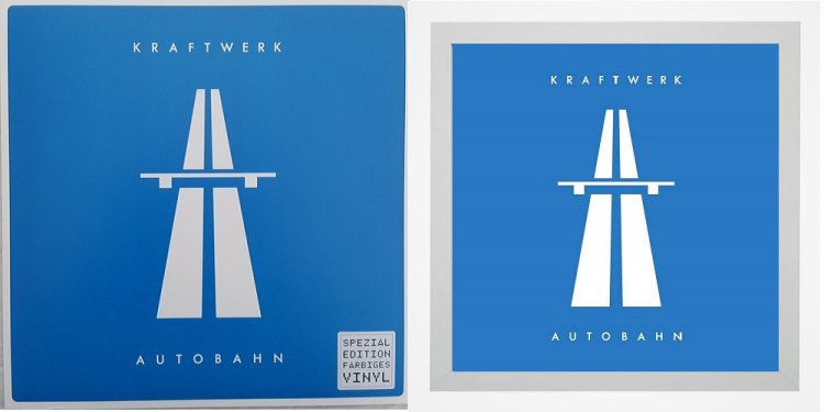 Kraftwerk - Autobahn (Blue Vinyl) + White Frame - zum Schließen ins Bild klicken
